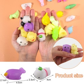 Getyjoe 30-Piece Squishy Toy Set, Mochi Anti-Stress Toy, Kawaii Fidget Toys, Squishies, Stress Squeeze Toy for Children, Birthday Party