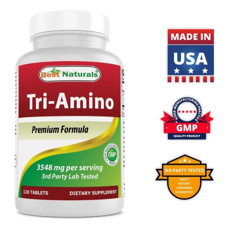 Tri-amino 3548mg Triple Potencia Inmune (120tabs) Americano Sabor Sin Sabor