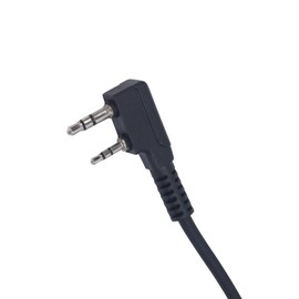 JUYODE 2-Pin K1 Plug to 3.5mm Headset Audio Jack Adapter with Finger PTT Touch Button for Baofeng Radio Mobile Phone 3.5 Plug