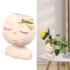 Face Flower Pot Head Planter Pots Resin Succulent Planter with