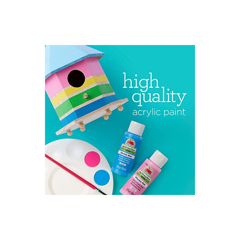 Apple Barrel Acrylic Paint, Black (Pack of 3) 2 oz,