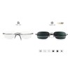 PLOPLO Photochromic Titanium Glasses Reader (Black, +1.0)