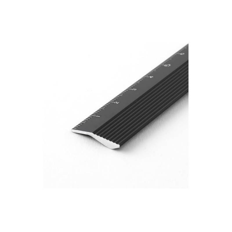 Midori (42256006) - Regla de aluminio (15 cm), color negro