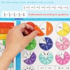 Arithmetic Educational Toy, Fraction Calculation Material, Magnetic Break Learning Puzzle,