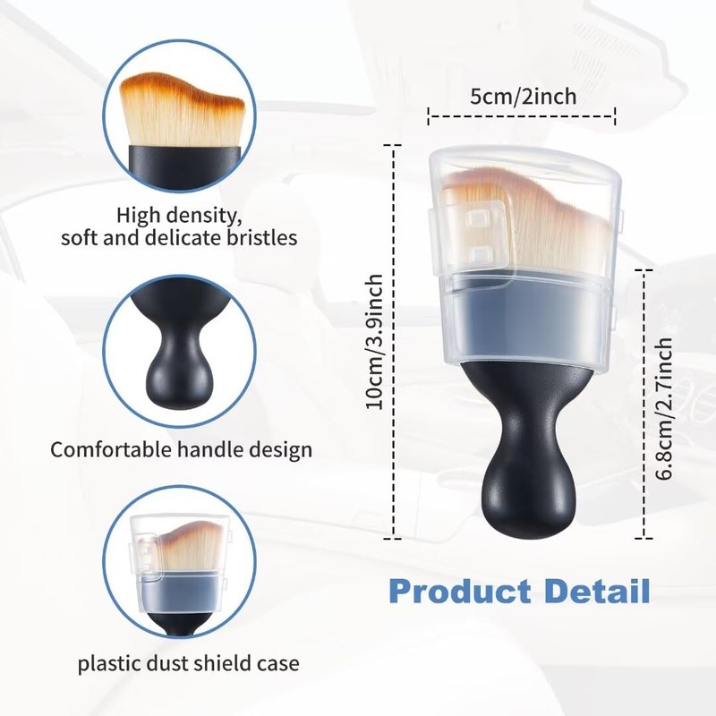 XZHFDC Car Interior and Exterior Soft bristles Detail dust Brush