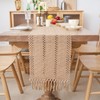Voreppy Brown Table Runner Boho Farmhouse Table Runners for Dining