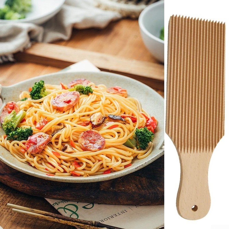 Kitchen Gnocchi Board, Wooden Pasta Maker Gnocchi Board, Manual Pasta