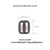 Ahijklmn Tri Glide Slides Plastic Adjustable Webbing Bar Slide Strap