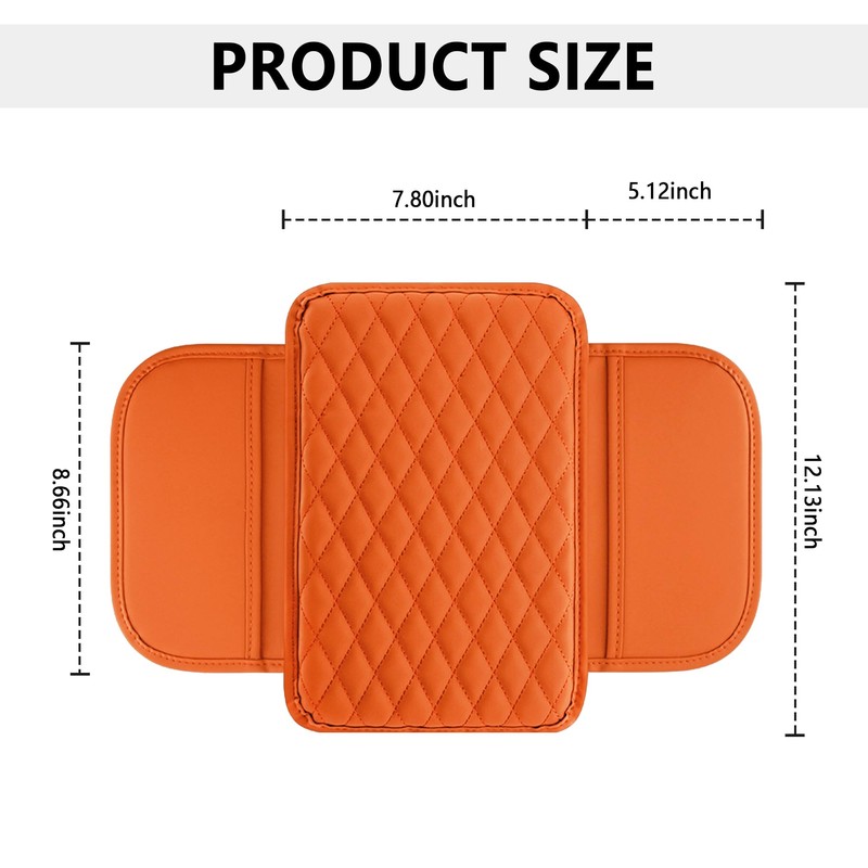 Stacool Upgraded Car Center Console Cover, Microfiber Leather Armrest Cover