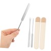 Baluue Cosmetic Mixing Spatula Makeup Palette Stick Long Handle for