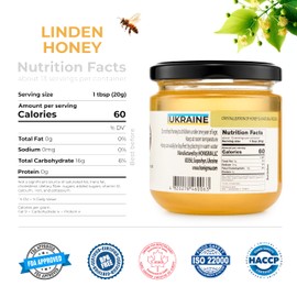 HONIGMA® Raw Linden Honey | Exquisite Taste | 100% Pure | Unpasteurized | Unfiltered | Partially crystallized | 250g/8.8oz