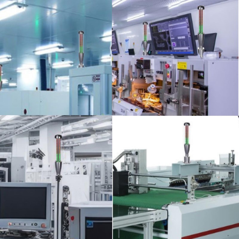 Industrial Tower Signal Light, 3-Layer Industrial Machines Warning Light with