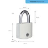 Yale - YE3B/50/126/1/GR Standard Security 50mm Aluminium Padlock - Grey