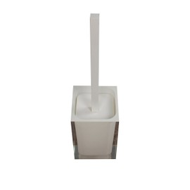 Gedy Rainbow Modern Toilet Brush Holder, White