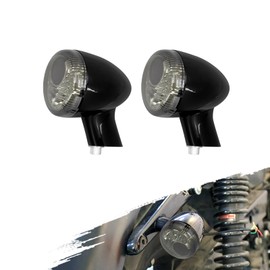 Motorcycle Rear Brake LED Turn Signal Light Indicator Running Lamp With Short Bracket Fit For Harley Sportster XL 883 1200 Iron Nightster 72 48 1992-2022 (Smoke Lens LED Light)