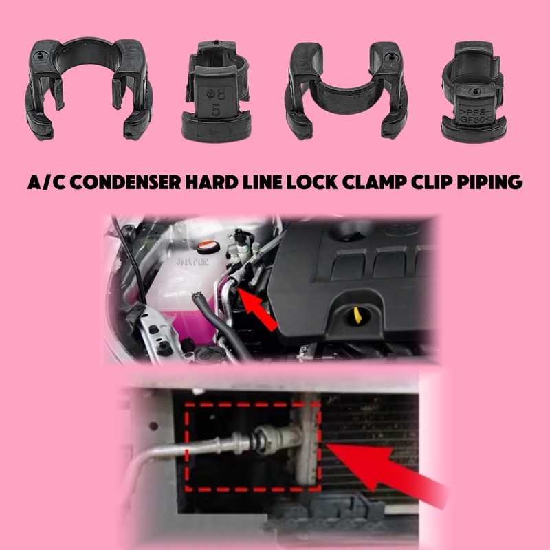 2PCS A/C Condenser Hard Line Lock Clamp Clip 88718-1E150 for