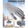 ZNRZNR Winter Gloves for Women, Touch Screen Cold Weather Thermal