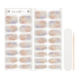 Cosmetic De Beaute Gelmy Petary 27 Lucent Mist Gel Nail Stickers for Hand LED UV Light Cure Removable Self Nail Salon Grade Design Long Lasting Easy