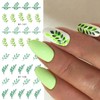 Summer Nail Art Sticker Green Leaf Water Transfer Nail Sticker