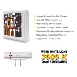 Plug in Dimmable LED Night Light with Dusk to Dawn Auto Sensor, Adjustable Brightness, Warm Light, Auto On-Off Nightlight for Bathroom, Hallway, Nursery, Bedrooms - Picasso: Three Musicians