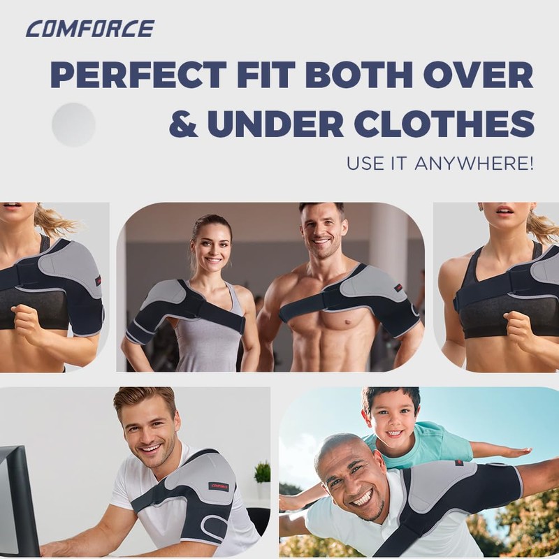 COMFORCE Shoulder Support for Women Men, Rotator Cuff Brace, Shoulder