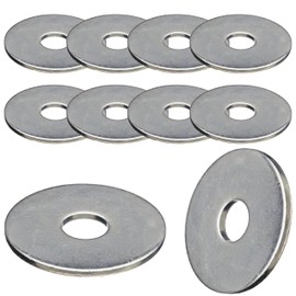 M10 x 30mm Penny Repair Flat Washers Mudguard Grade Style in A4 Stainless Steel 316 – Corrosion Resistant Fasteners (Pack of 10)