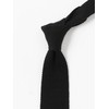 Dimaglia Cravatte 21550172145 Men's Solid Knit Necktie, Black, 1, BLACK/1