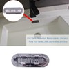 4 Pack Bathroom Sink Cover,Sink Overflow Ring,Chrome Overflow Cover Rings