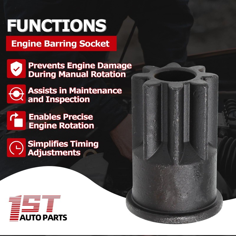 1ST J-38587-A Engine Barring Socket Engine Turning Tool for Caterpillar