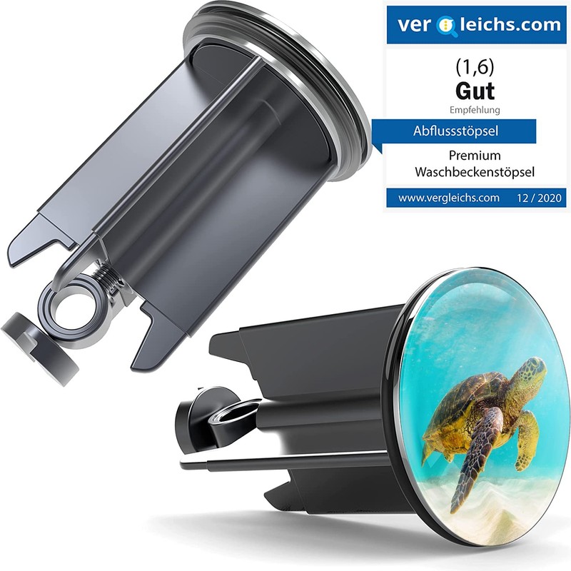 M. ROSENFELD HOME Universal Sink Plug 40 mm with Turtle