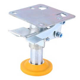 Heavy Duty Manganese Steel Trolley Brake Floor Lock with TPU Pad for 4~5in Casters, Caster Floor Lock for Maximum Stability and Safety, Adjustable Floor Truck Lock (X-75-32-3)