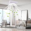 ABS Plastic Bathroom Exhaust Fan Cover with Springs, Ceiling/Wall Mounted