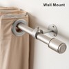Silver Ceiling Curtain Rod Brackets - 2 Pack, Ceiling Mounted