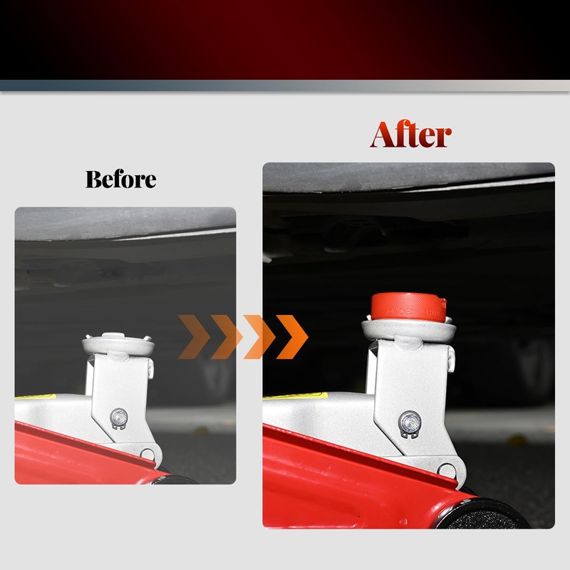 Car Jack Support Adapter Polyethylene Red Axle Stands Stand Support