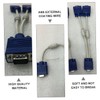 LABRIMP 2pcs Vga Video Cable Monitor Dual Adapter Vga Splitter
