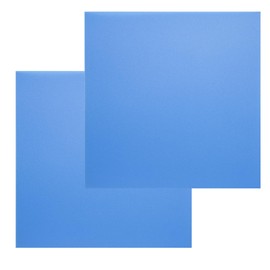 10 Pack 12x12 Inch Plastic Sheets (0.02" Thick), Durable Thermoplastic Panel for Laser Cutting, DIY Crafts, Cosplay Armor & Prototyping, Textured on Both Sides, Blue