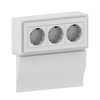 Cablecoach Habengut CC10042 3-Way Socket Unit for Skirting Board Contents: