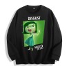 Inside Out 2 Disgust Character Graphic Crewneck Sweatshirt, US Warehouse,