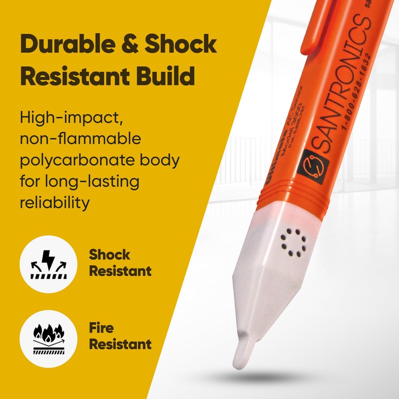Santronics 3000 Ultimate AC Sensor - Compact Non-Contact Voltage Detector,