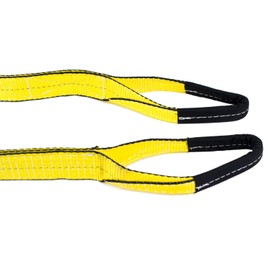 Mytee Products (4 Pack) 1" x8 ft Web Lifting Sling - 3200 LBS WLL Vertical - Polyester Heavy Duty Tow Lift Straps - Flat Eye & Eye 2-Ply - Choker (2500# WLL) & Basket (6400# WLL) Capacity