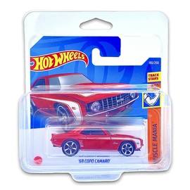 Hot Wheels '69 COPO Camaro (Red) 2/10 Muscle Mania 2022-193/250 (Short Card) *** COMES IN A KLAS CAR KEEPER PROTECTIVE COLLECTORS CASE *** HCV68