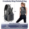Toolzia Pickleball Backpack Large Capacity Sports Bag with Paddle and
