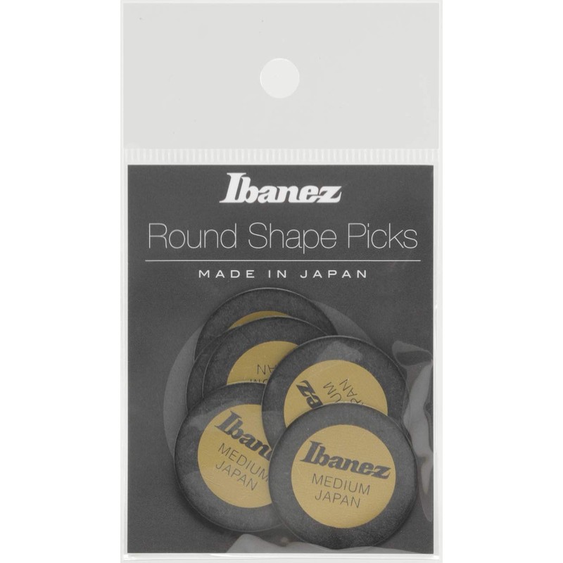 IBANEZ Pick Black - Round (PPA1M-BK)