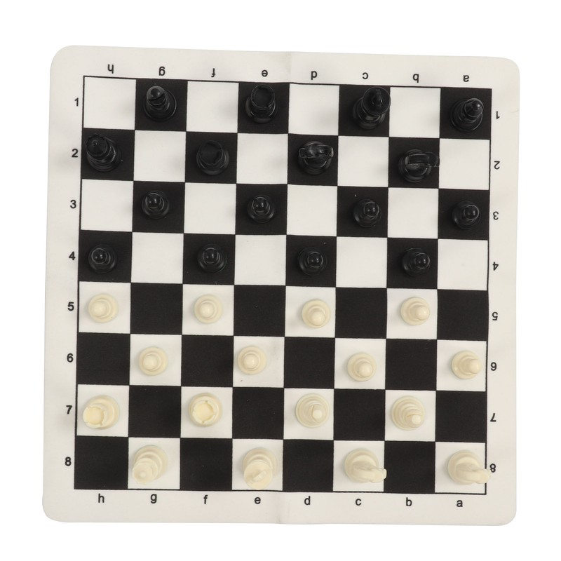 Chess Checkers Set 13.8in Board 2 in 1 Anti Slip