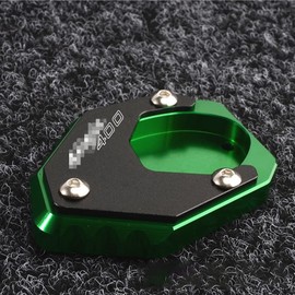 Motorcycles Side Stand Enlarger Plate Kickstand Enlarge Extension For KAWASAKI NINJA 400 Ninja400 2018 2019 2021 2022（ NINJA 400 green）
