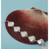 Annie Oak Womens 925 Silver Clam Shell Bracelet