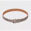 Universal Thread Women's Leopard Spot Oval Center Bar Belt -
