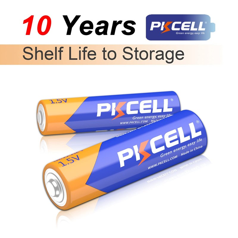 PKCELL AA LR06 Batteries,1.5V High Performance Disposable 12 Pack Double