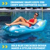 WOW Sports Inflatable Chaise Lounge, Inflatable Swimming Pool Lounge, Ergonomic