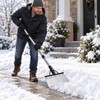 Heavy Duty Manganese Steel Ice Scraper Snow Shovel with Telescopic